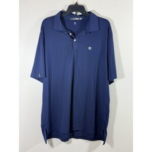 RLX Ralph Lauren Golf Polo Shirt Men's XL Blue Performance Wicking Stretch Logo